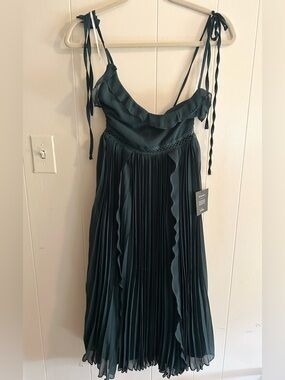 Lulu's Deep Teal Spaghetti Strap Dress